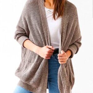 Urban Outfitters BDG Slouchy Cardigan - Taupe